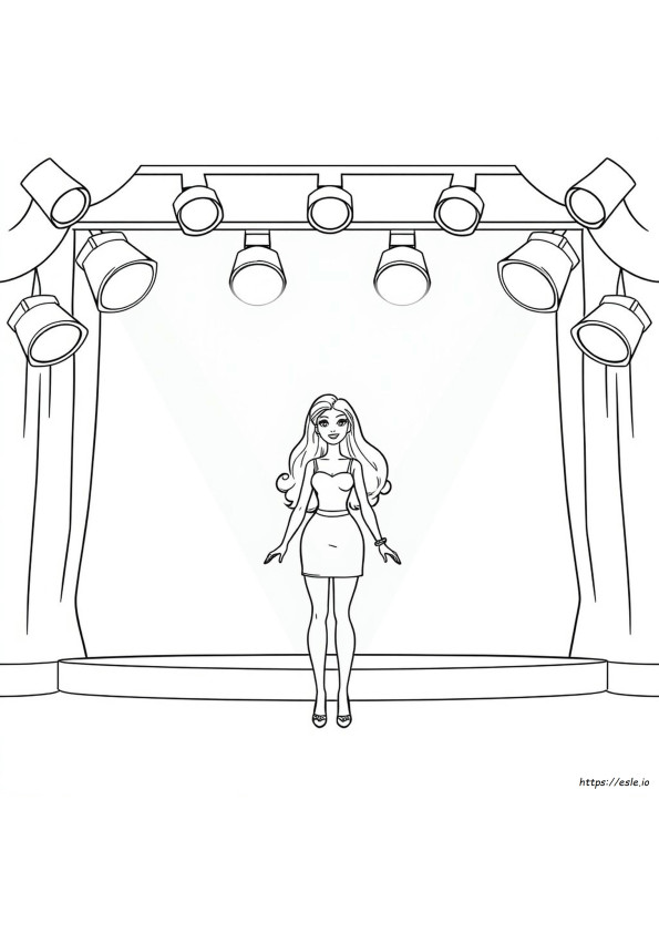 Dibujos Grandes De Barbie Para Colorear