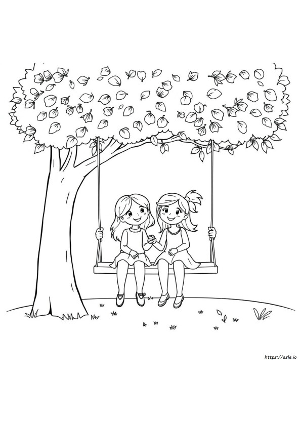 Free Coloring Pages Best Friends