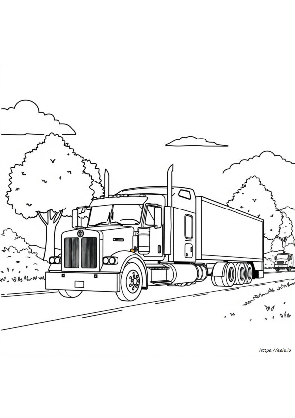 Kenworth Truck Ausmalbilder