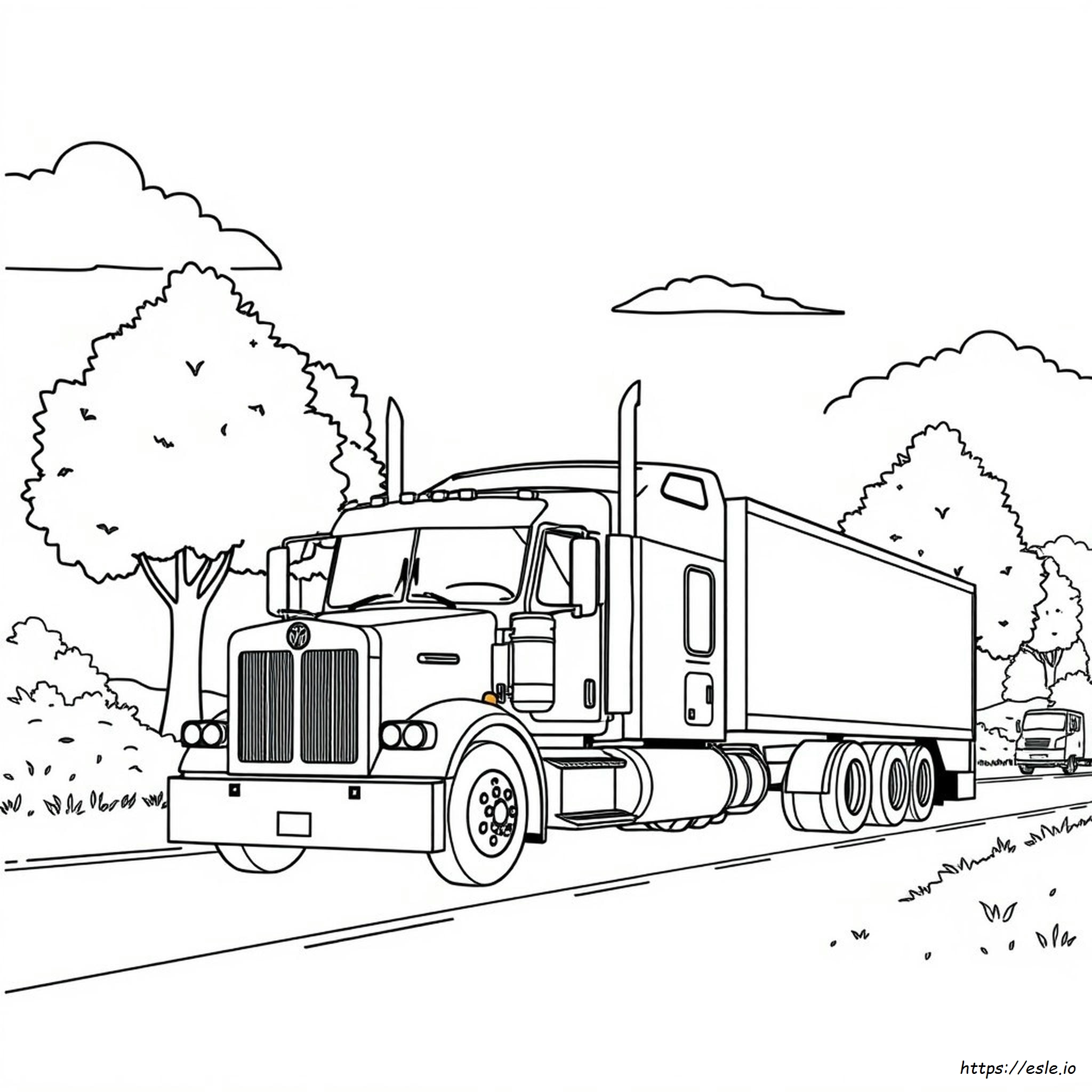 Kenworth Truck Colouring Pages