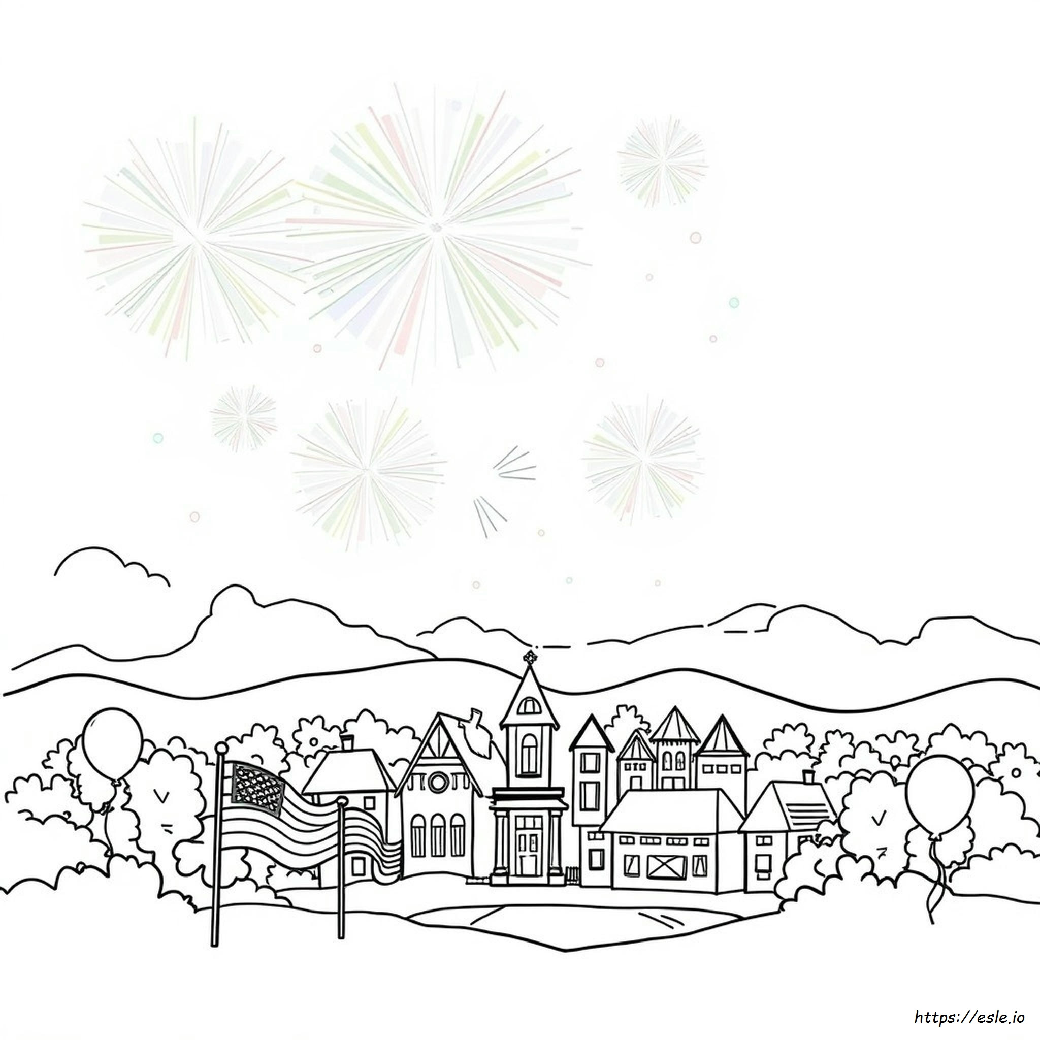 Preschool Fourth Of July Coloring Pages