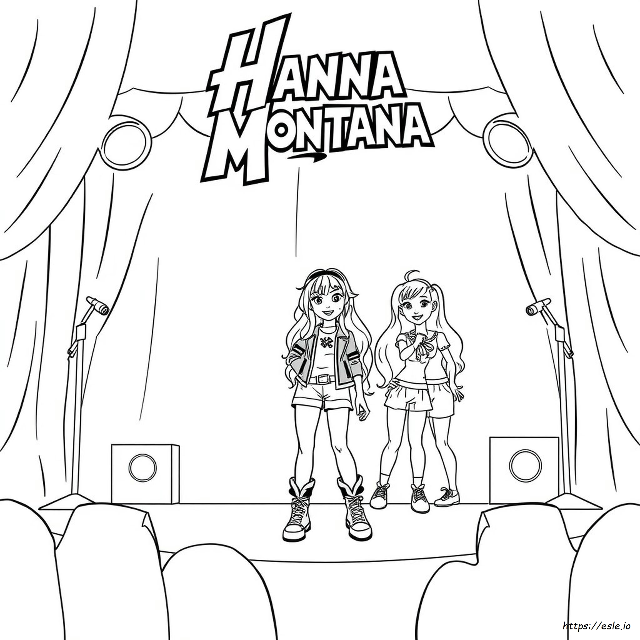 Hannah Montana Colouring Pages