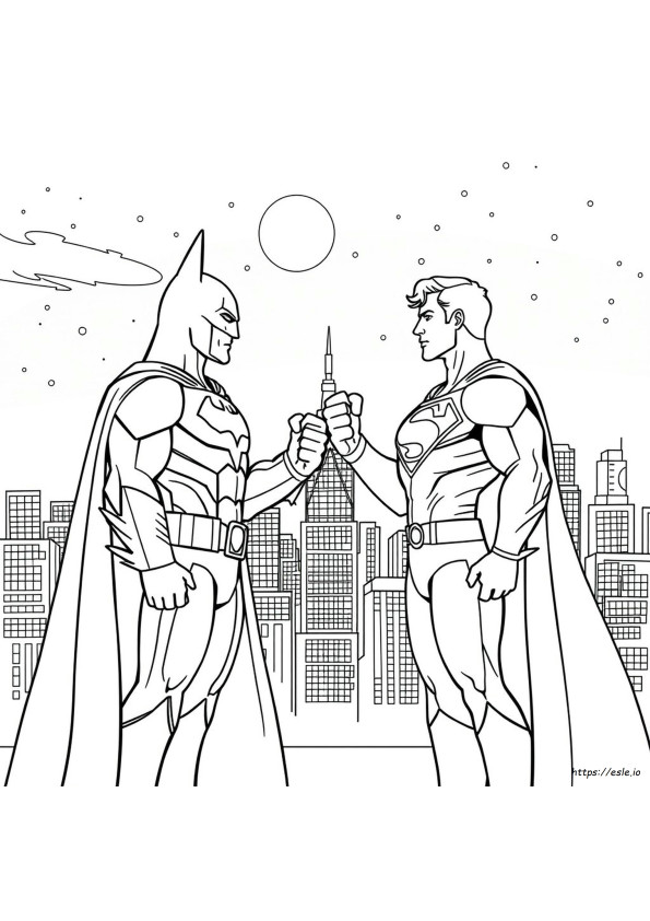 Batman Vs Superman Coloring Pages