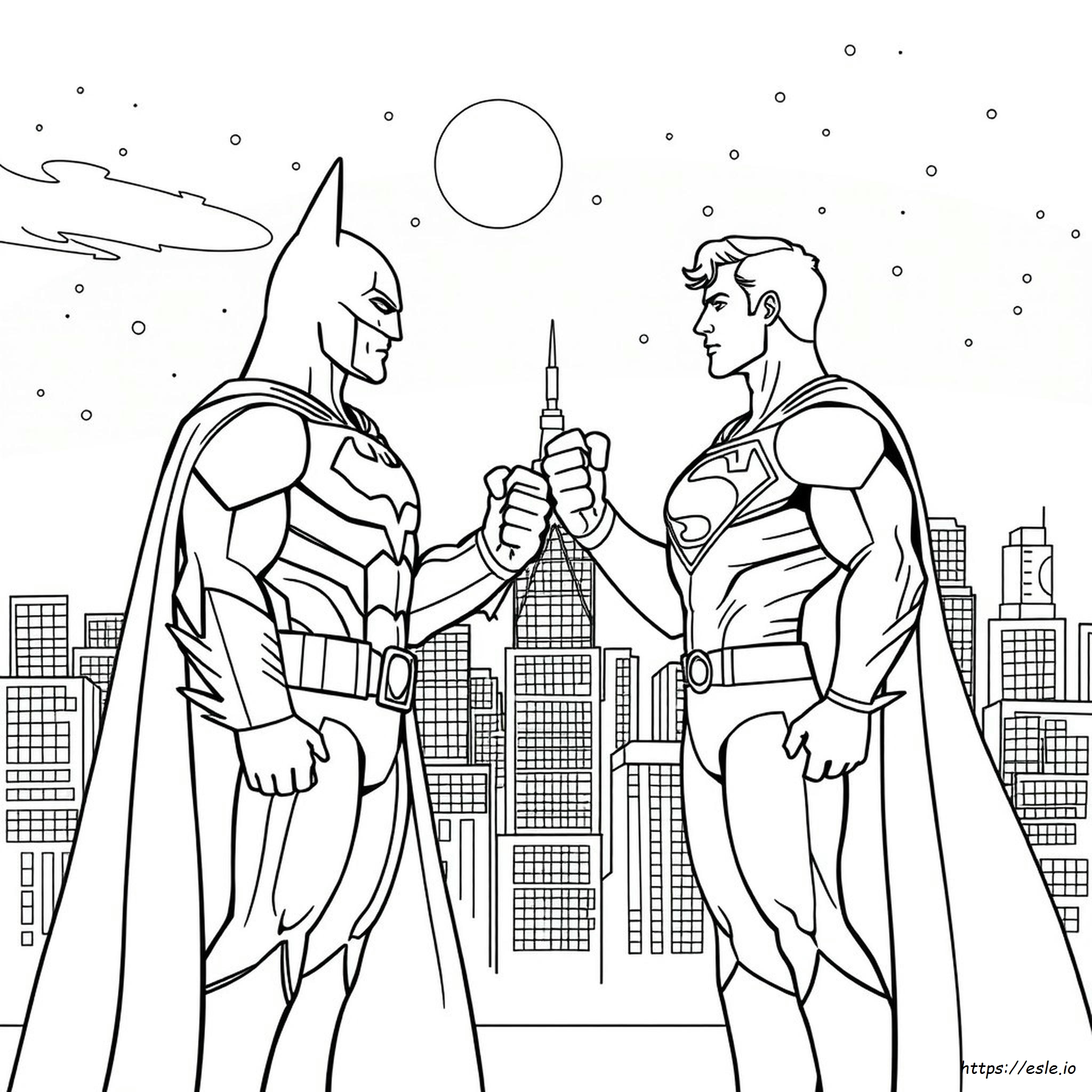 Batman Vs Superman Coloring Pages