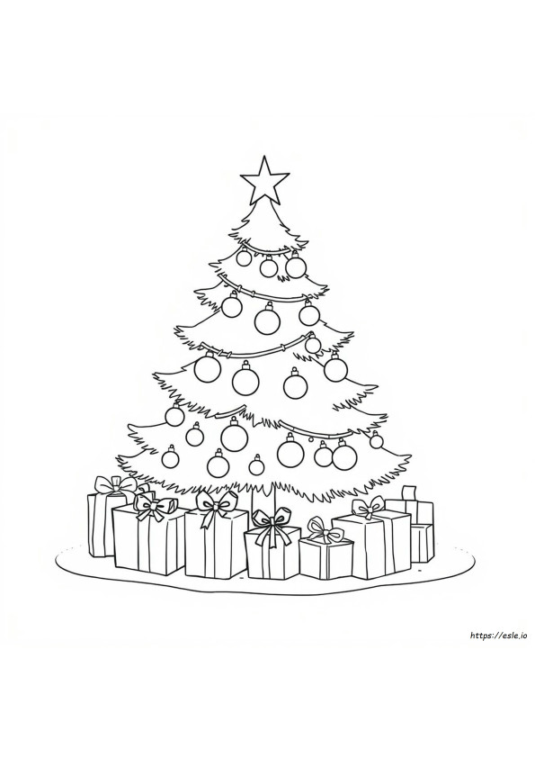 Easy Christmas Coloring Pages For Kids