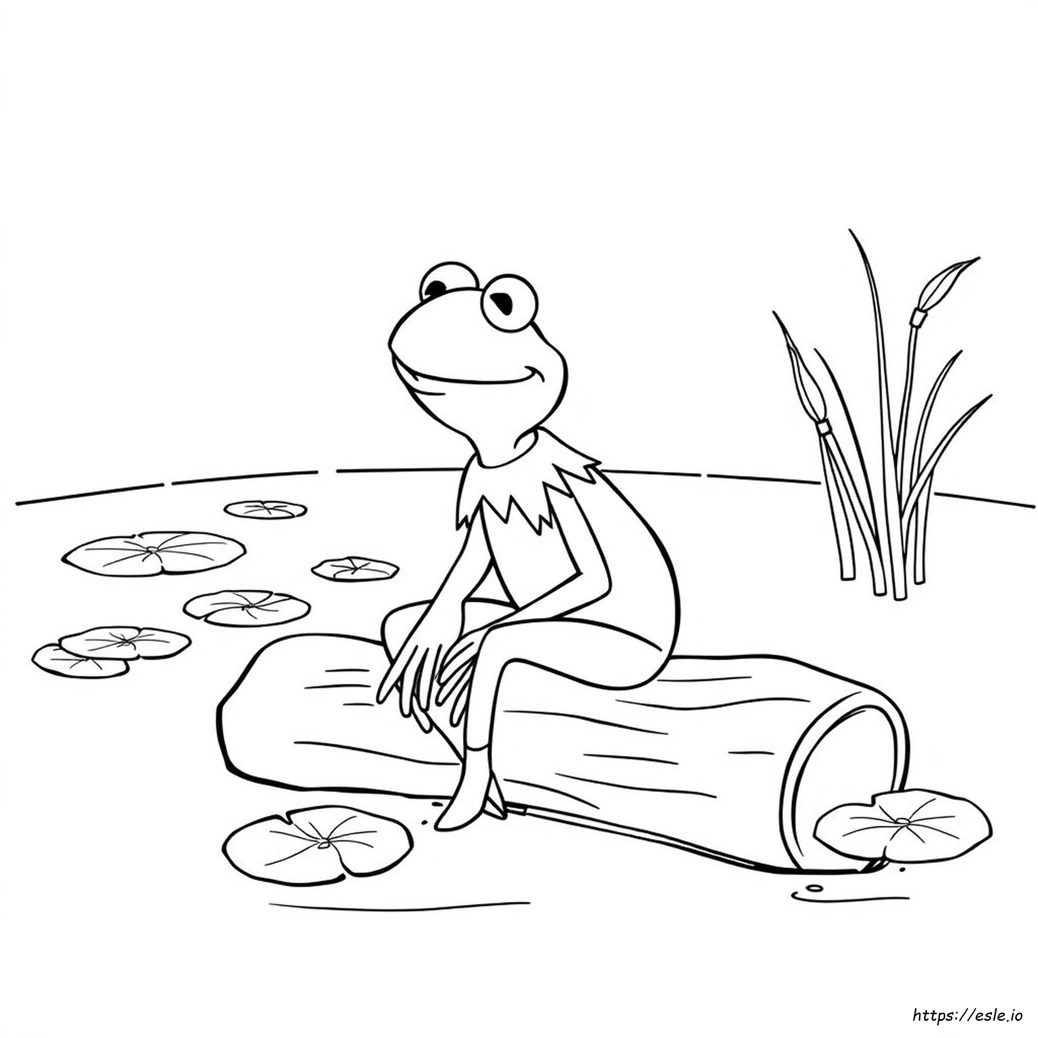 Printable Kermit The Frog Coloring Page