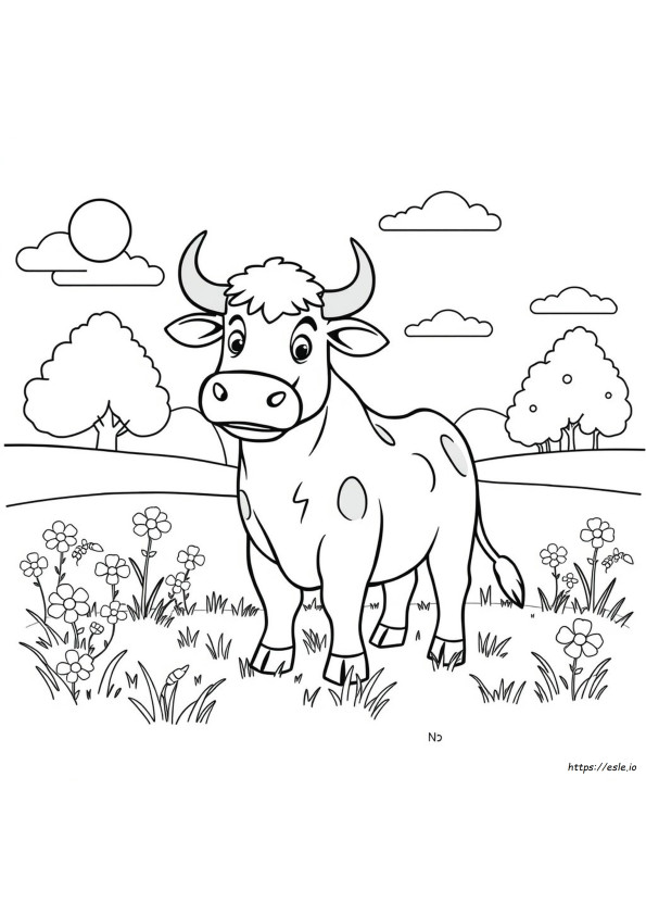 Coloriages Benny Le Taureau