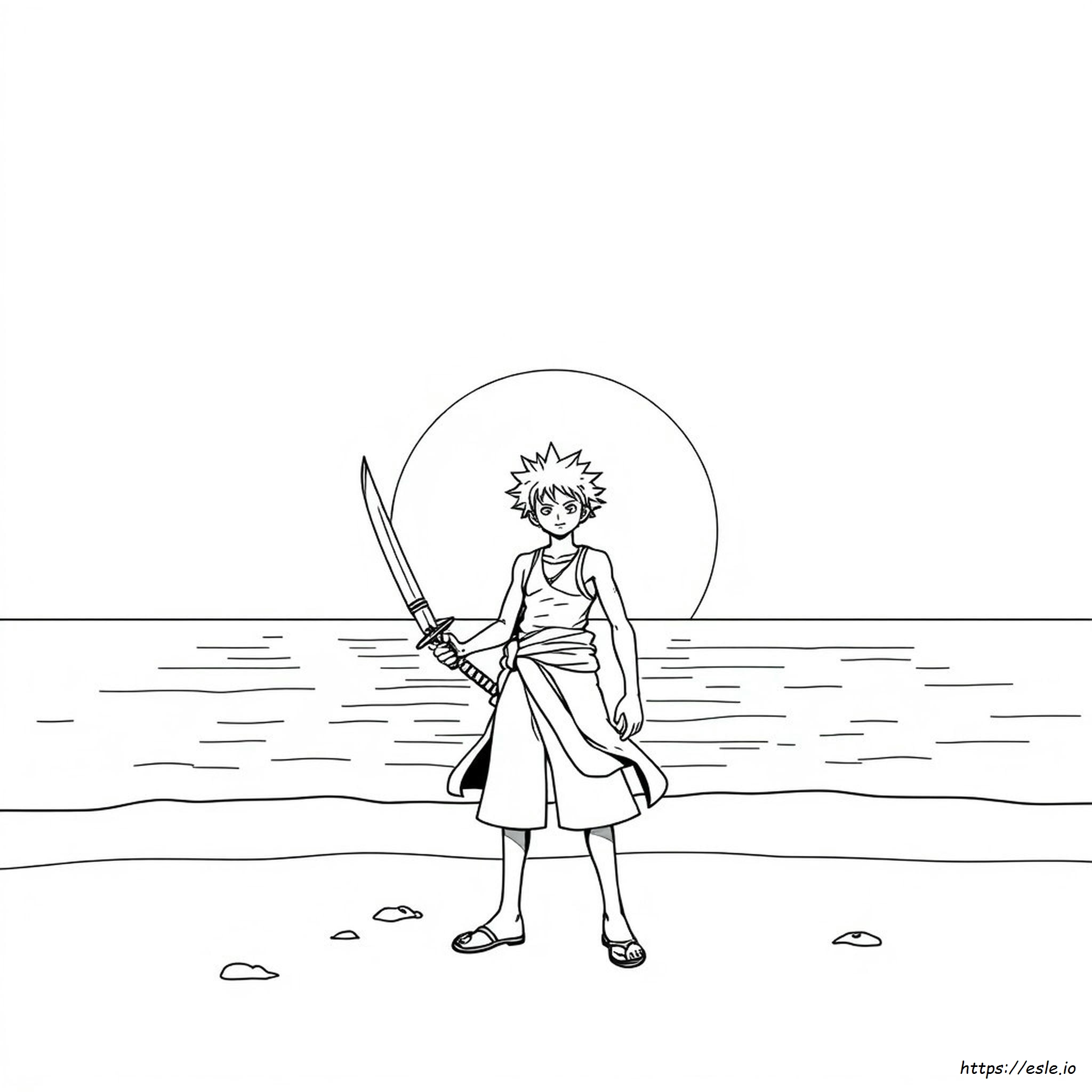 Zoro Colouring In