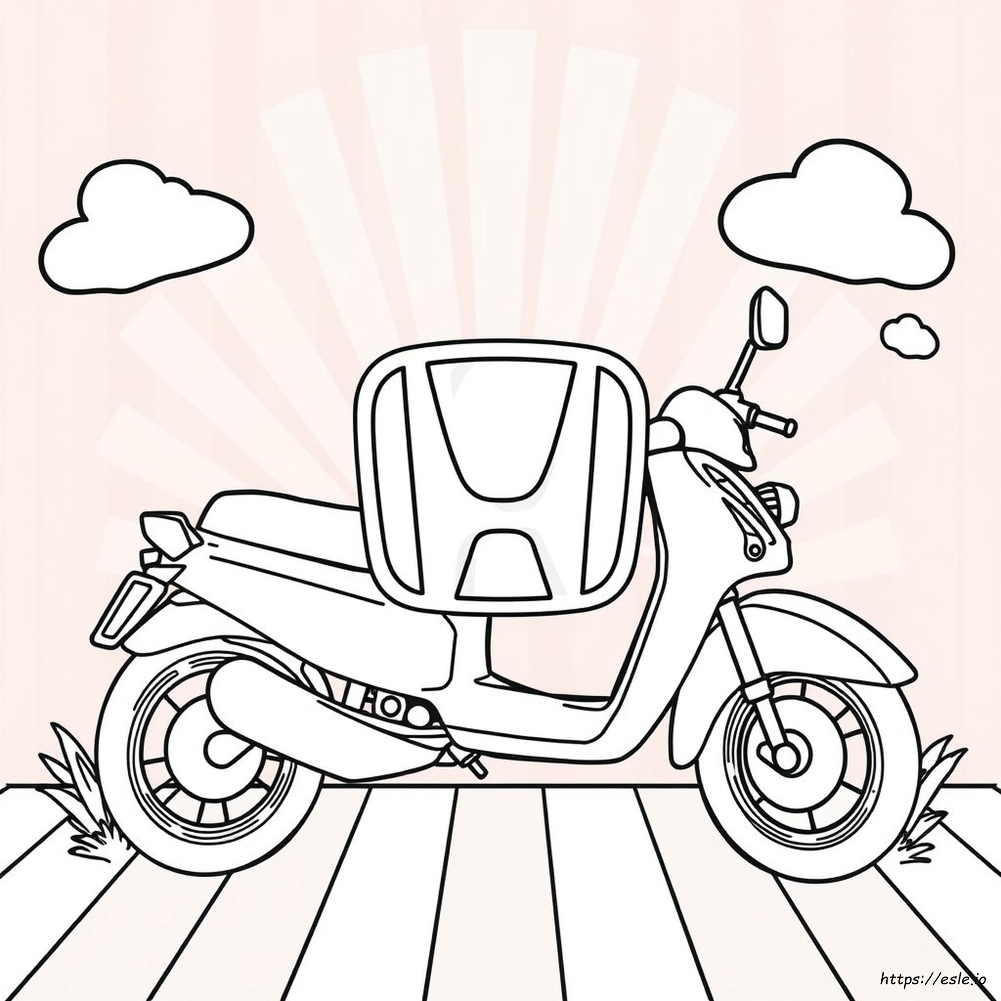 Gambar Mewarnai Honda