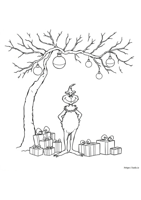 Coloriage Grinch Maternelle