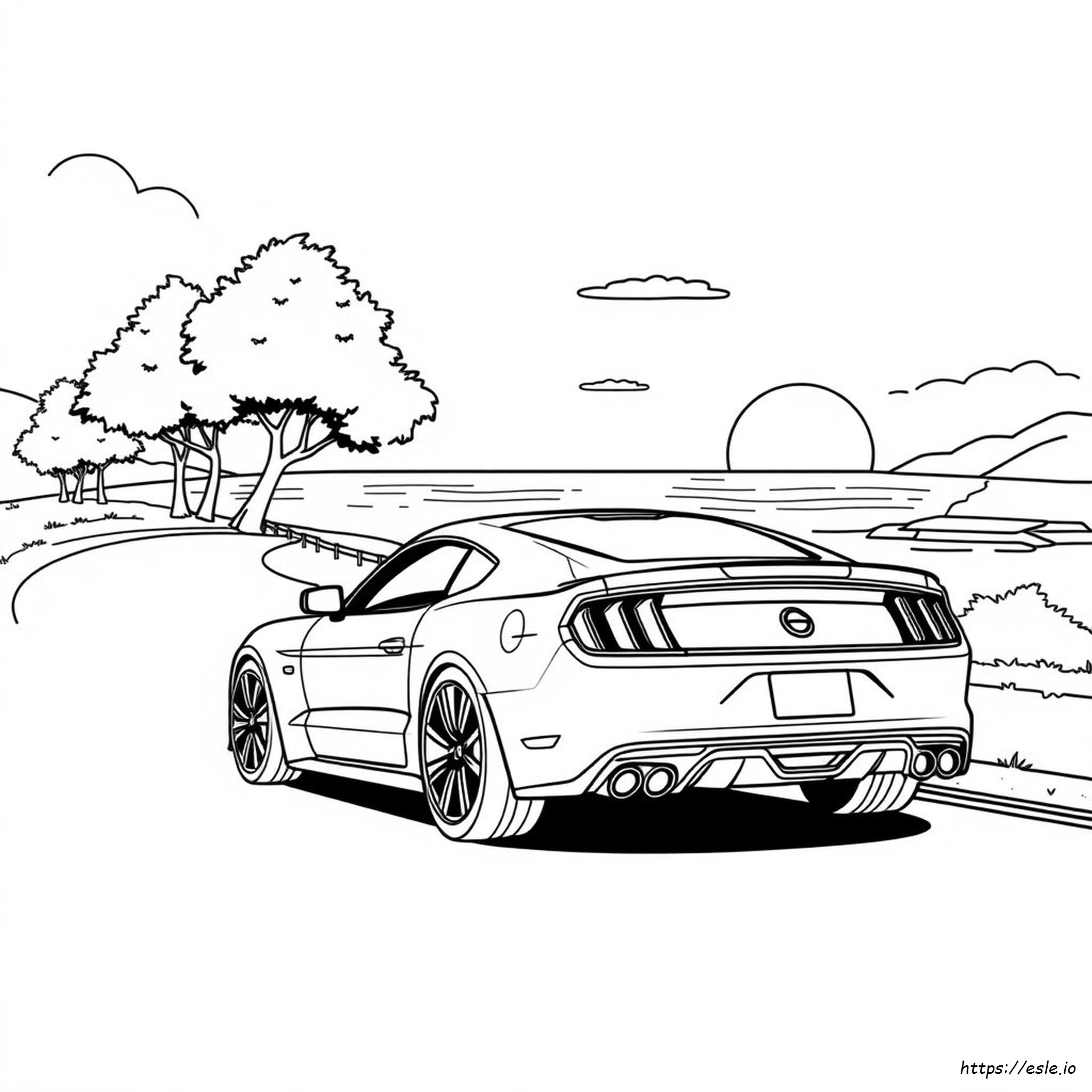 Muscle Car Mustang Da Colorare