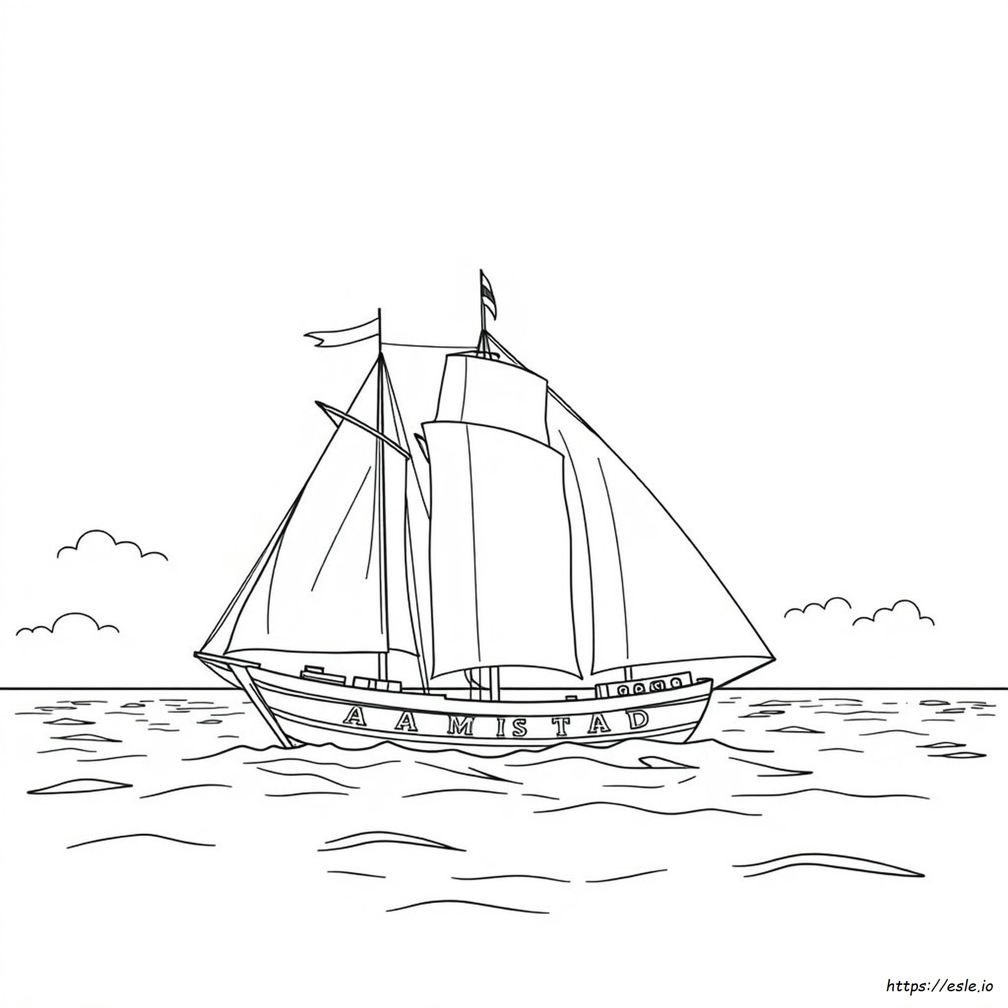 Amistad Coloring Page