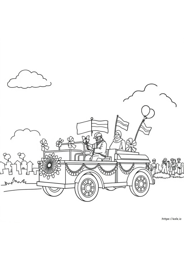 Coloriage 26 Janvier Fête De La République