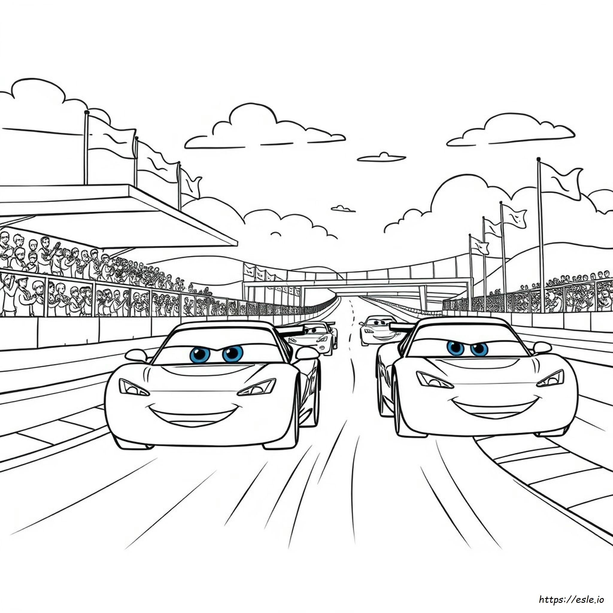 Cars 3 Colouring Pages