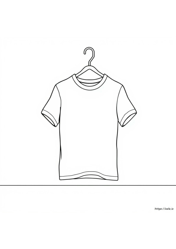 Camiseta Em Branco Para Colorir
