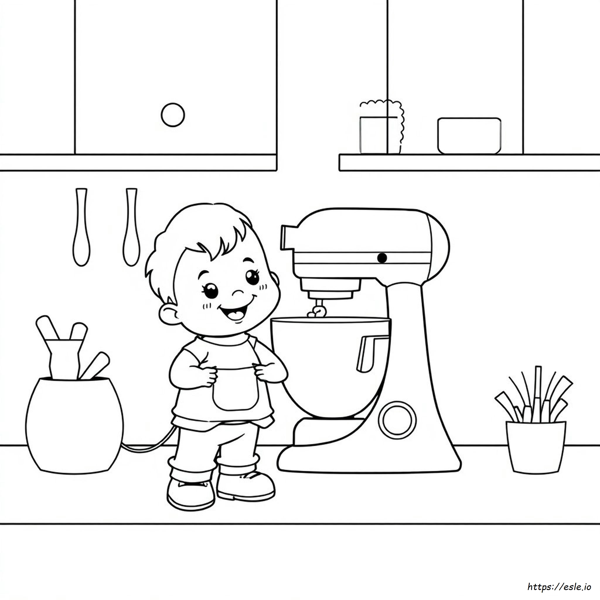 Robot Da Cucina Per Bambini Da Colorare E Stampare