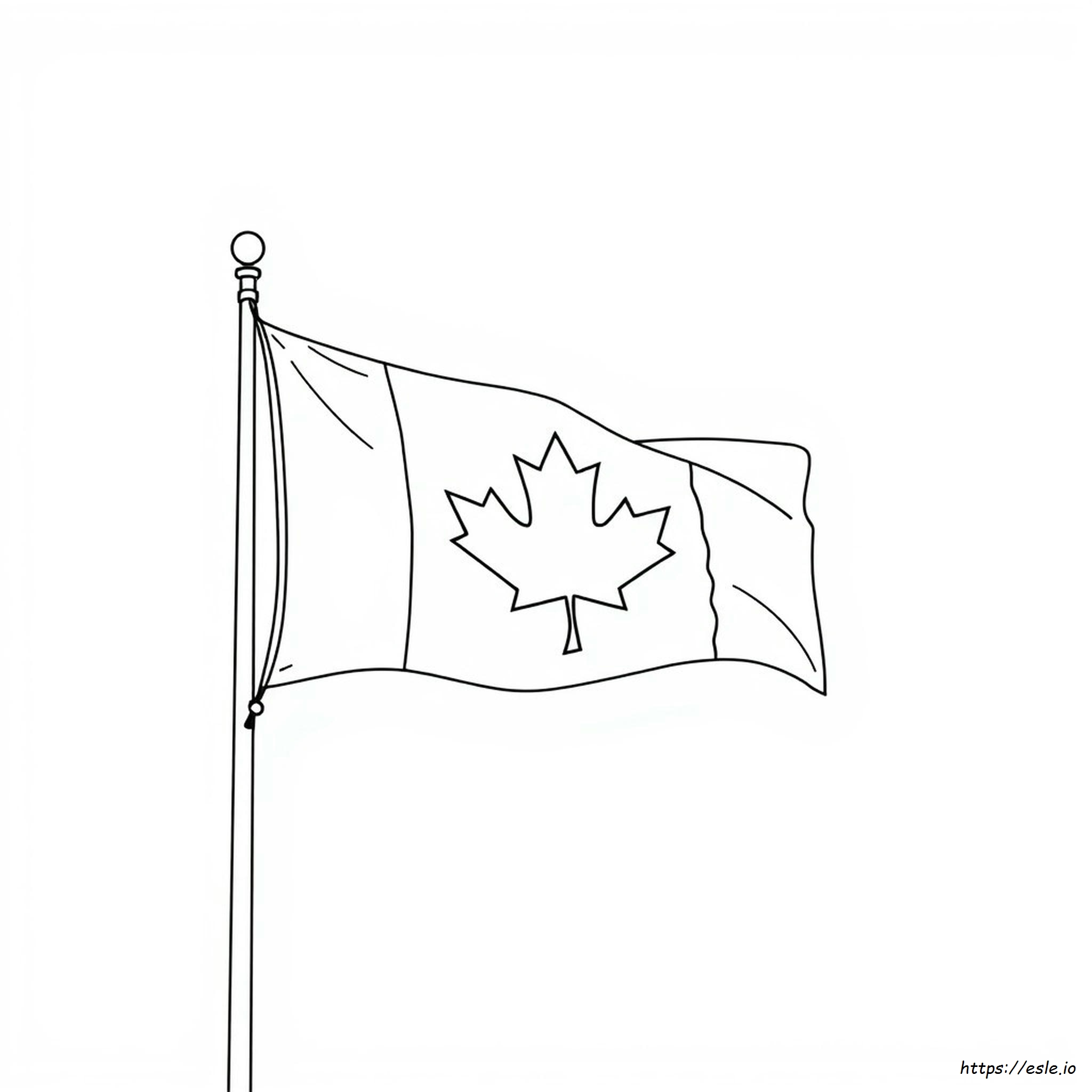 Canadian Flag Coloring
