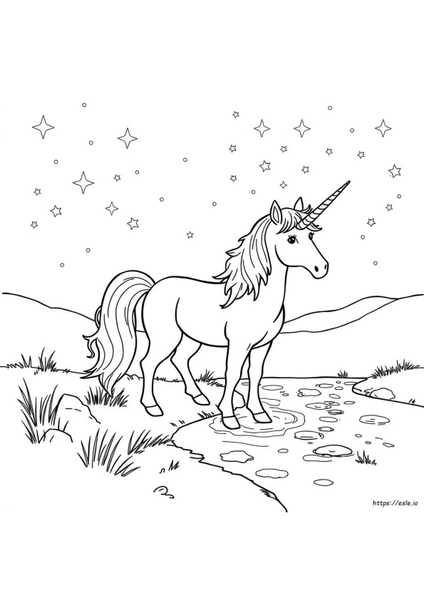 Einhorn Ausmalbild