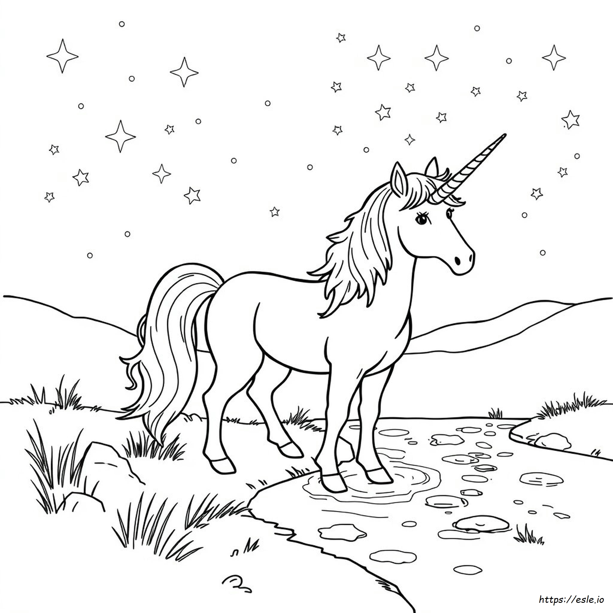 Unicorn Colouring In