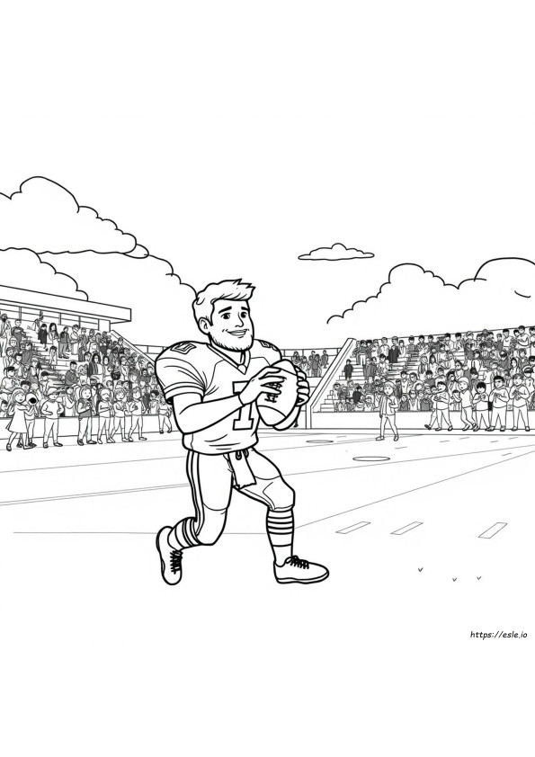 Tim Tebow Coloring Page