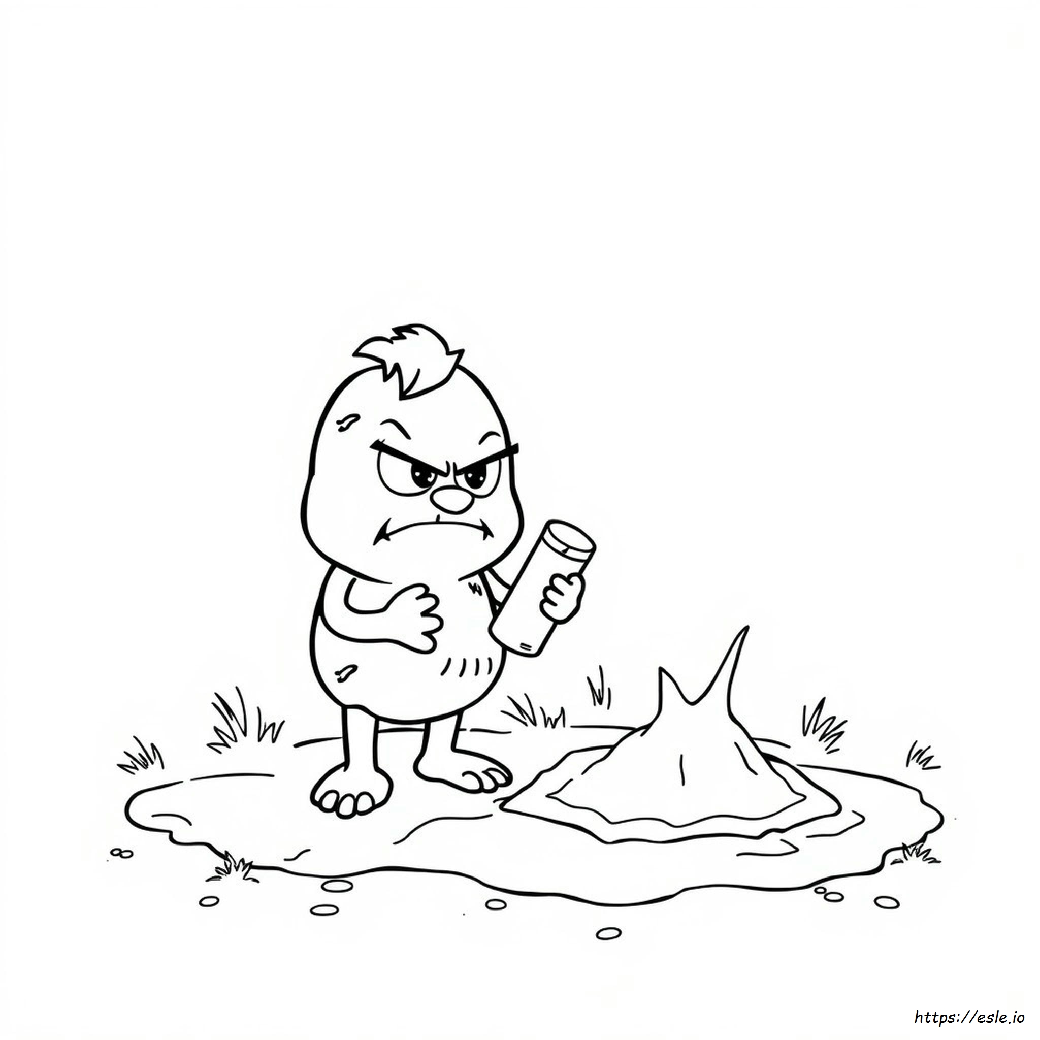 Stinky And Dirty Colouring Pages