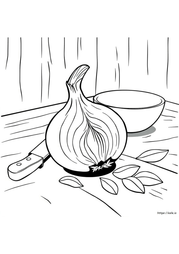 Coloring Picture Of Onion