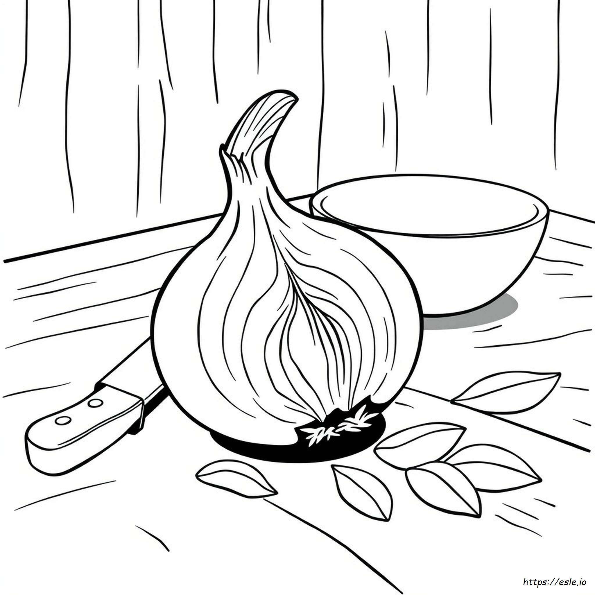 Coloring Picture Of Onion