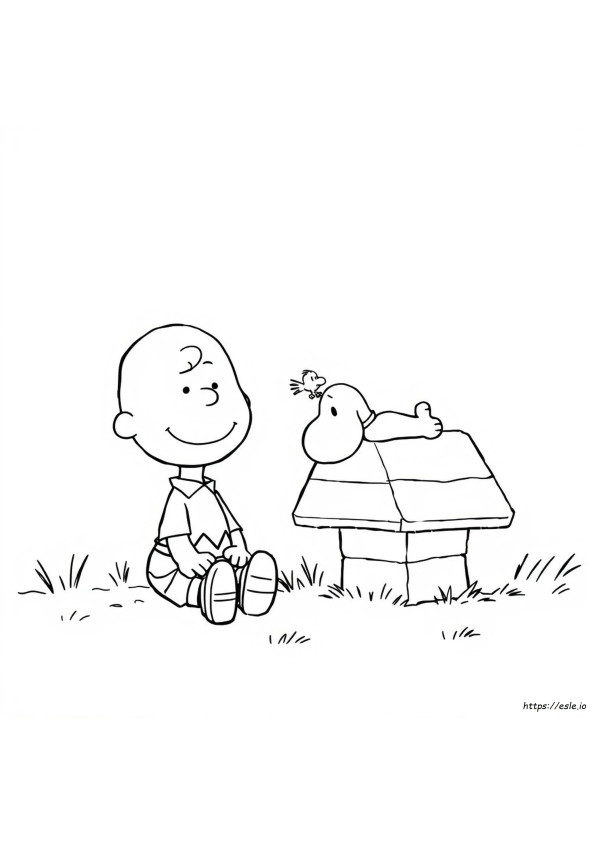 Printbare Charlie Brown Karakters Kleurplaten