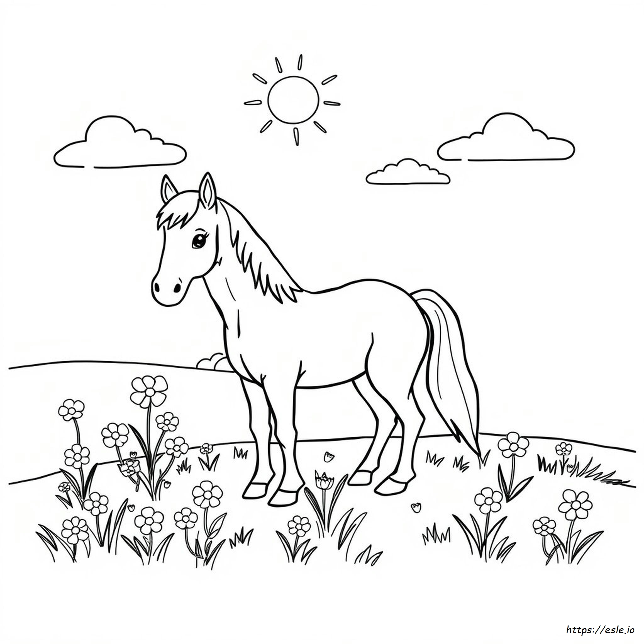 Horse Coloring Pages For Preschoolers