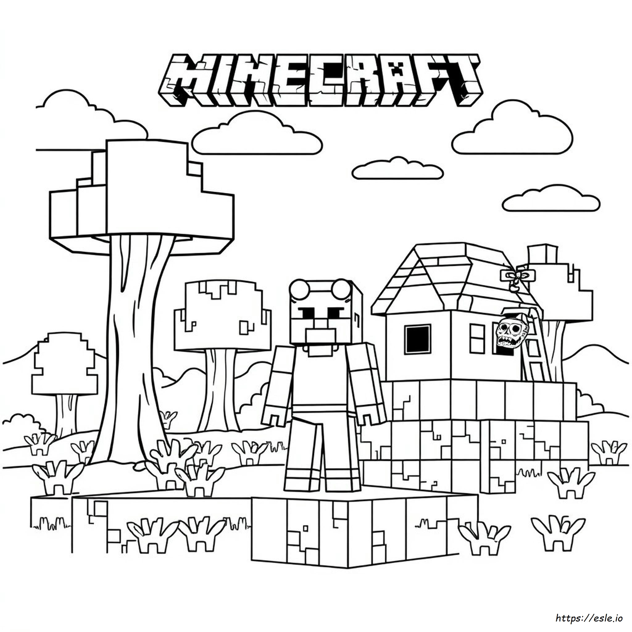 Kolorowanka Minecraft