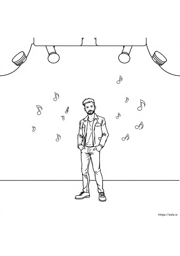 Justin Timberlake Coloring Pages