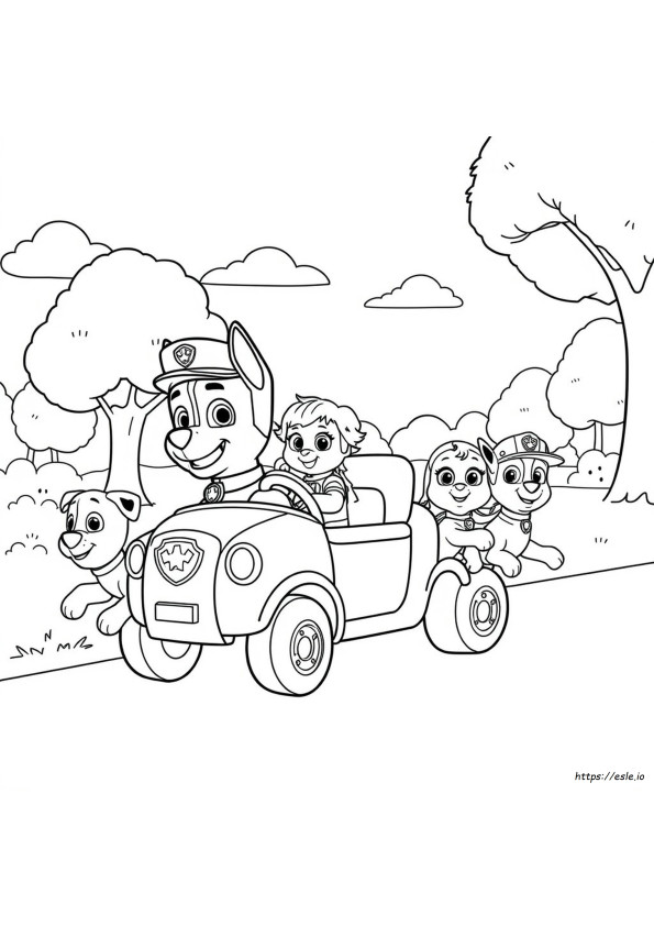 Paw Patrol Coloring Pages Ryder Car