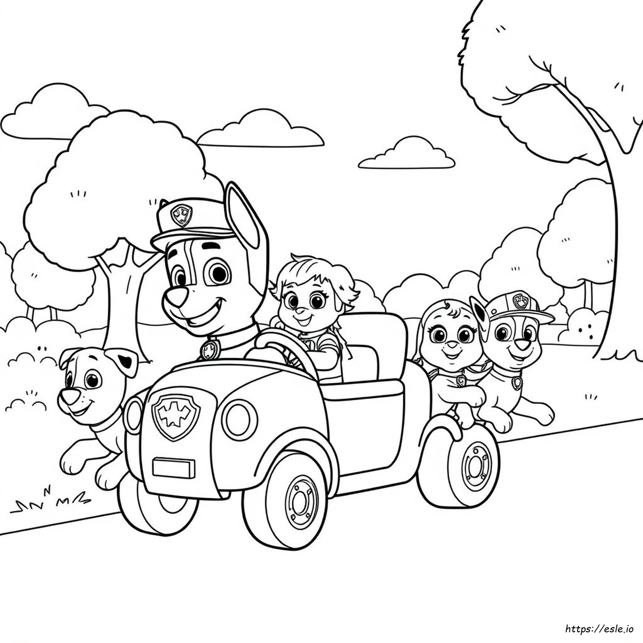 Paw Patrol Coloring Pages Ryder Car