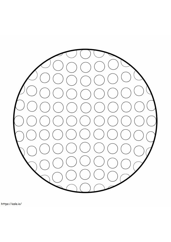 Golf Ball coloring page