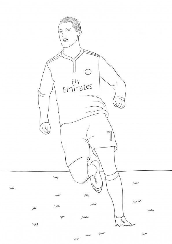 Cristiano Ronaldo-free printable for coloring image for kids