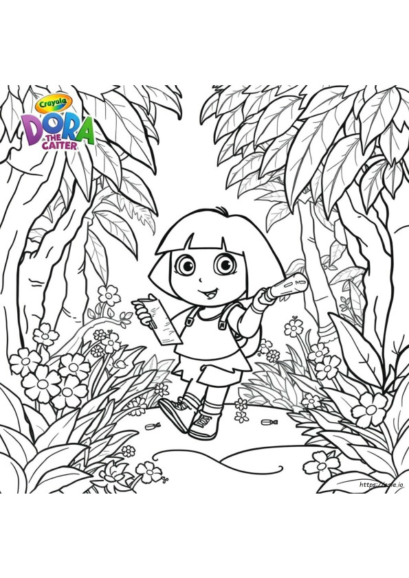 Crayola Disegni Giganti Dora L'esploratrice Da Colorare