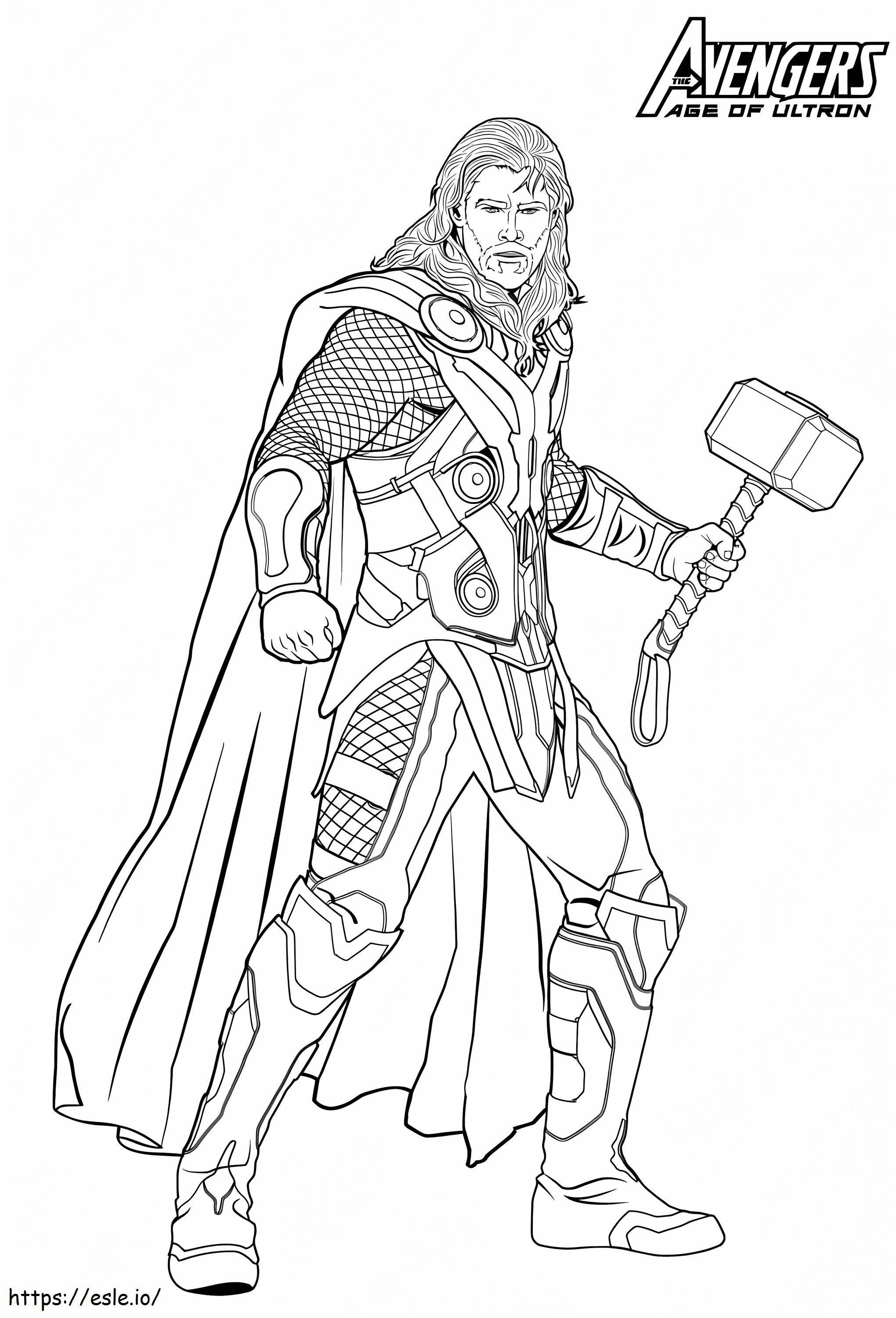 Thor 5 coloring page