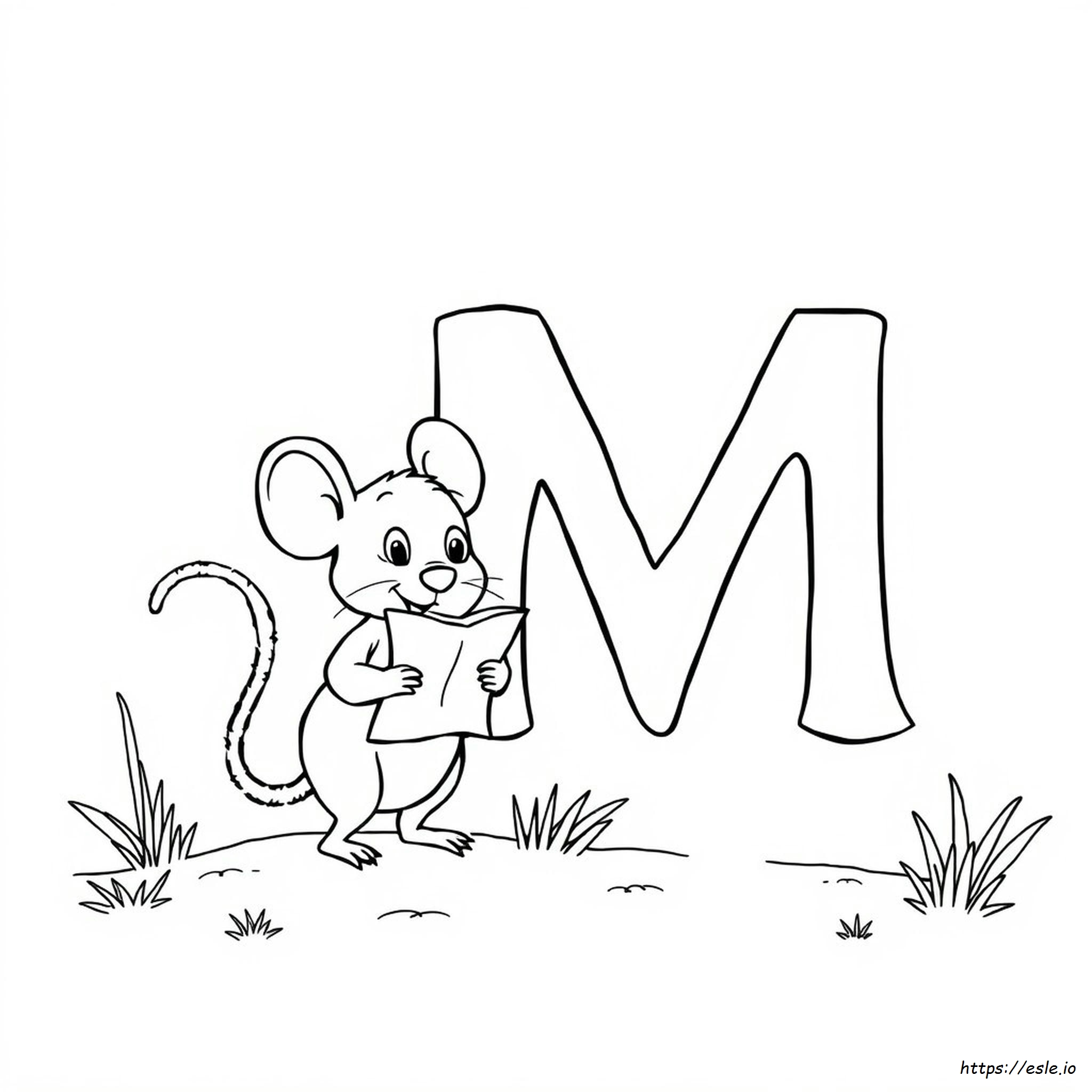 Alfabeto Da Colorare M