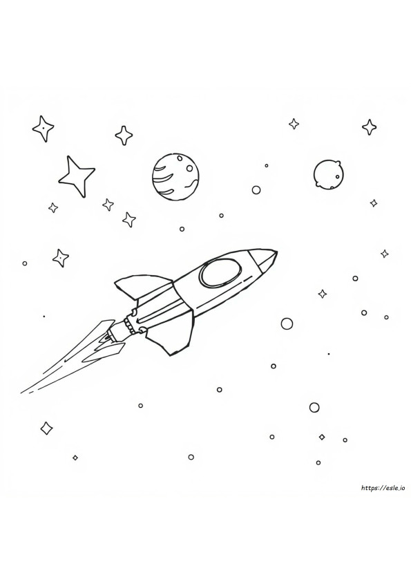 Desenhos De Espaço Para Colorir
