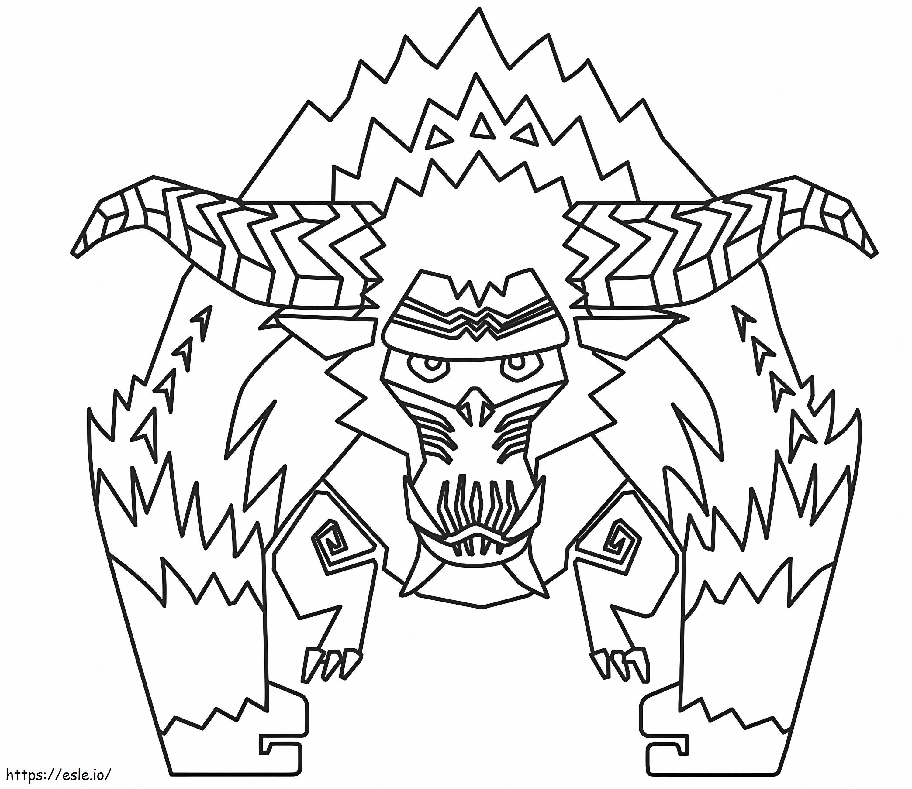 Monster Hunter Rajang coloring page