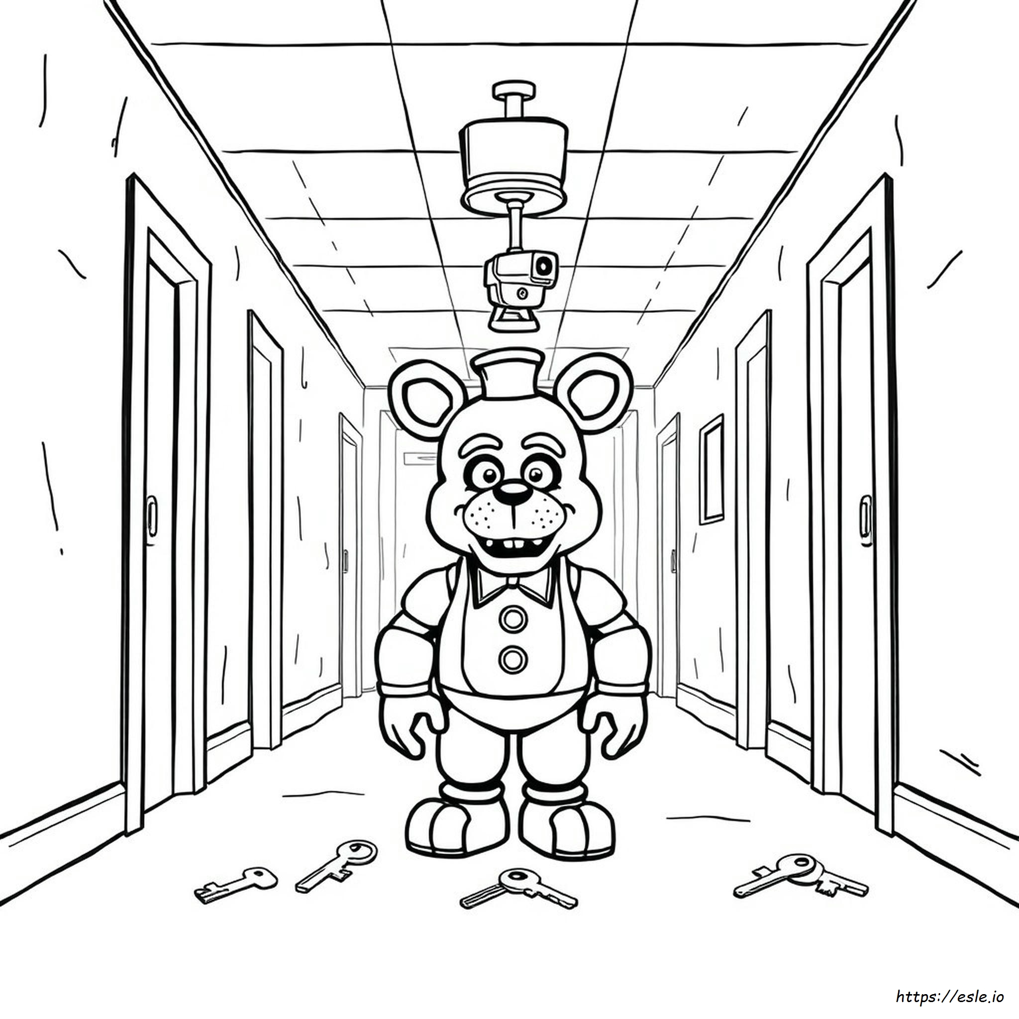 Freddy Security Breach Coloring Pages