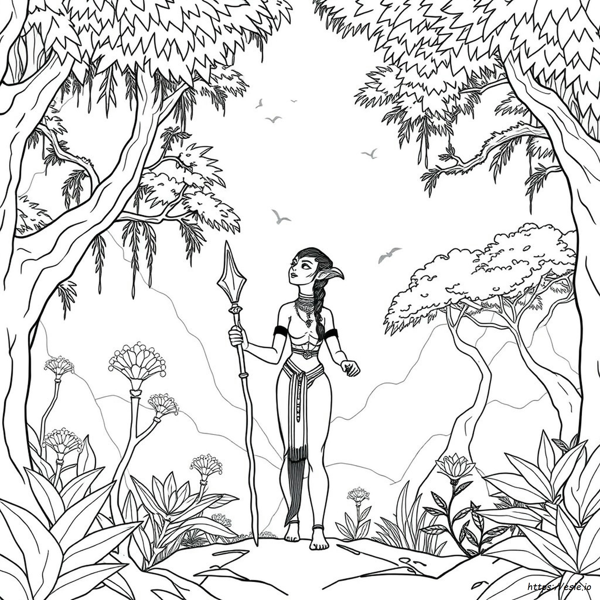 Avatar Neytiri Coloring Pages