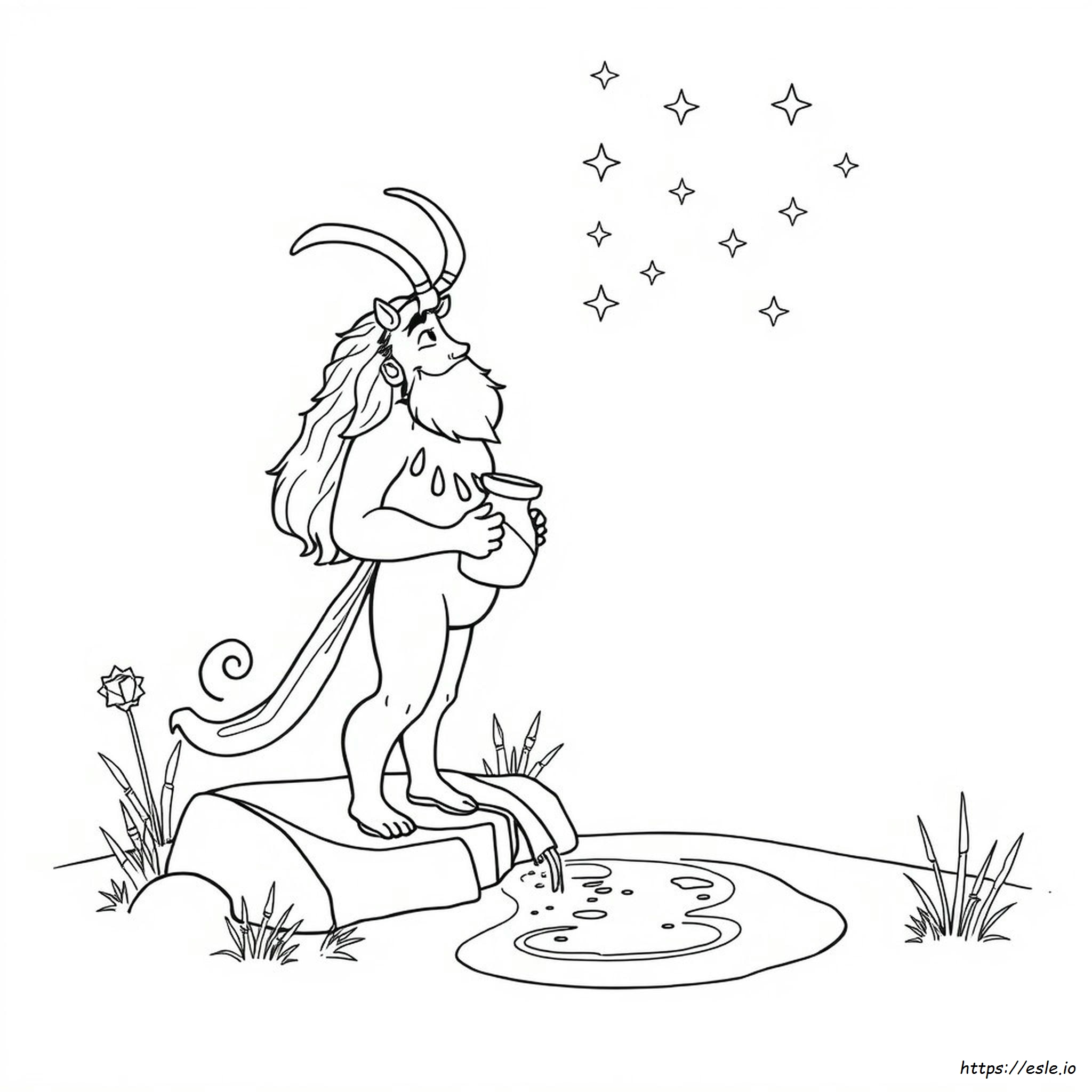 Wassermann Sternzeichen Ausmalbilder