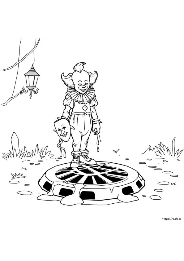 Coloriage Pennywise À Imprimer