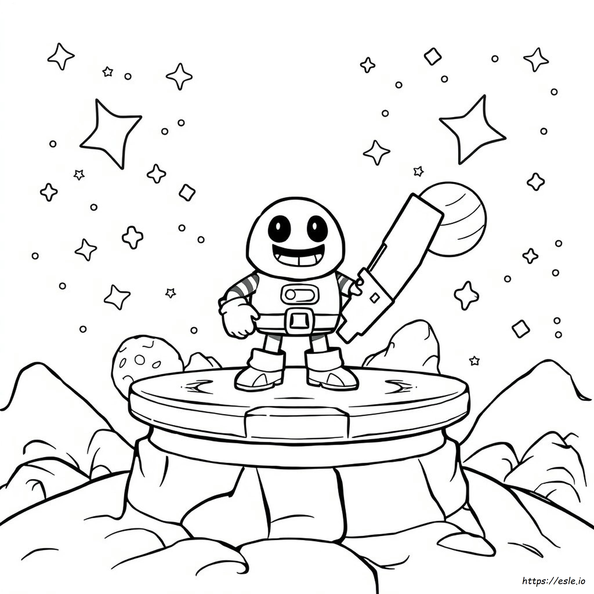 Brawl Stars Frank Gambar Mewarnai