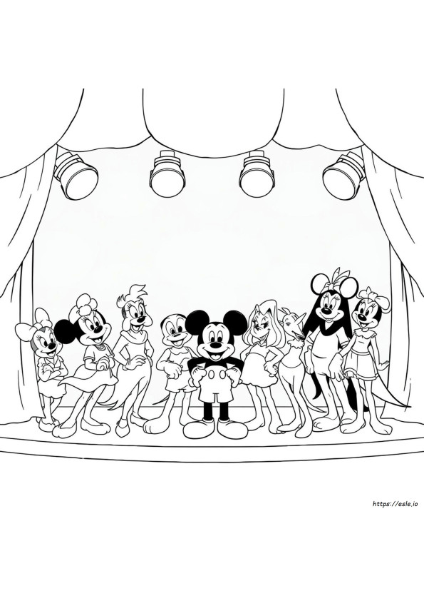 Disney Characters Colouring Pages