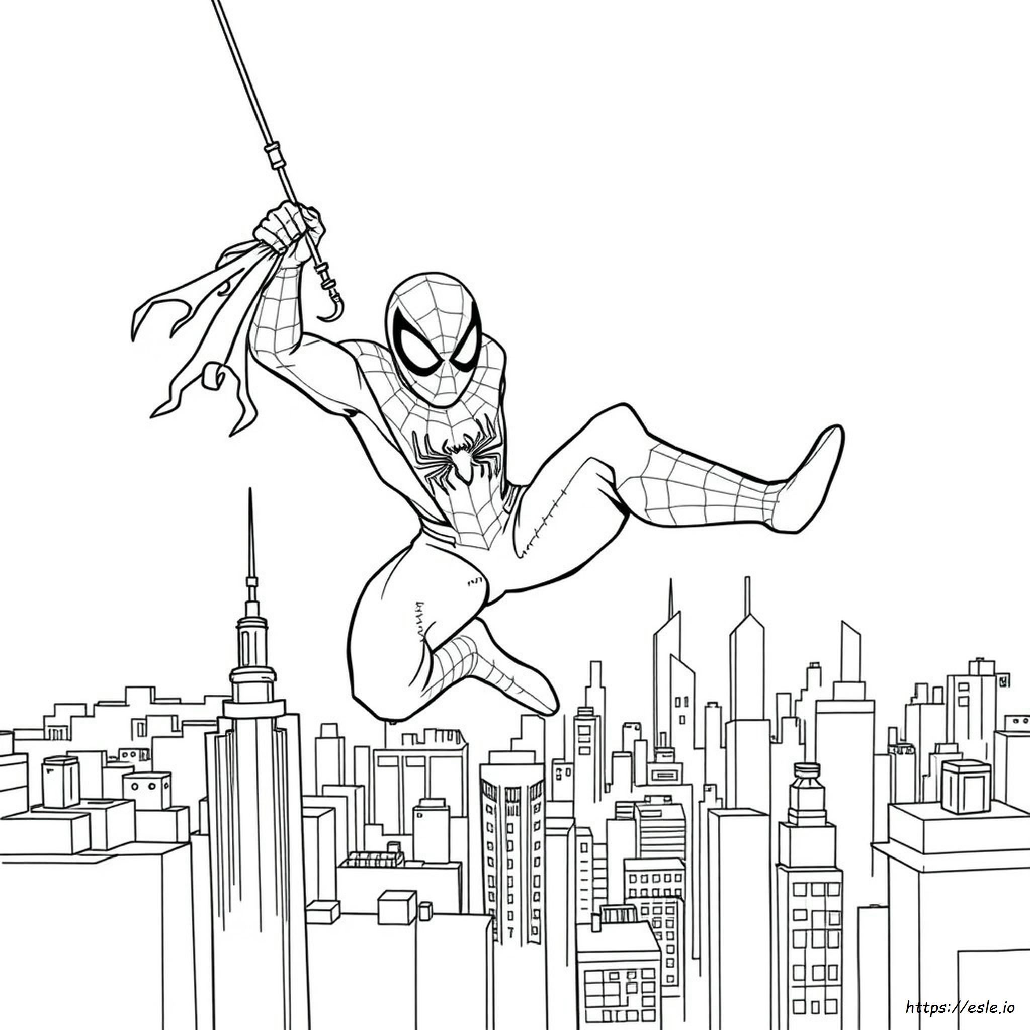 Spiderman Coloring Pages With Guide