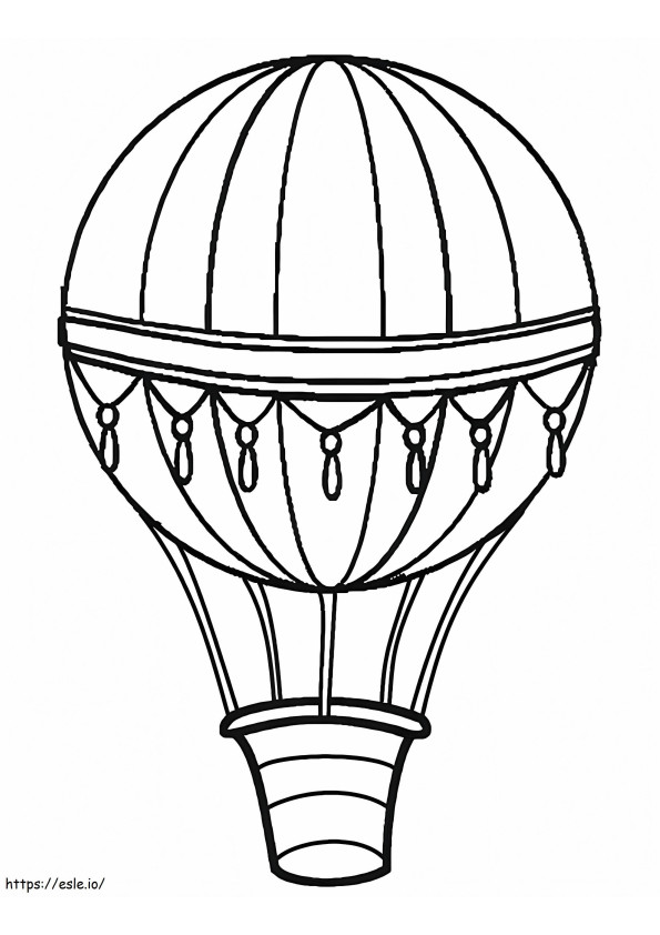 Normalny balon na ogrzane powietrze 6 kolorowanka