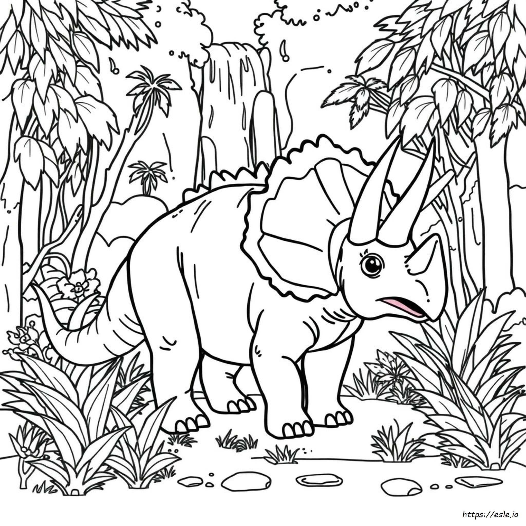 Triceratops Boyama Sayfası