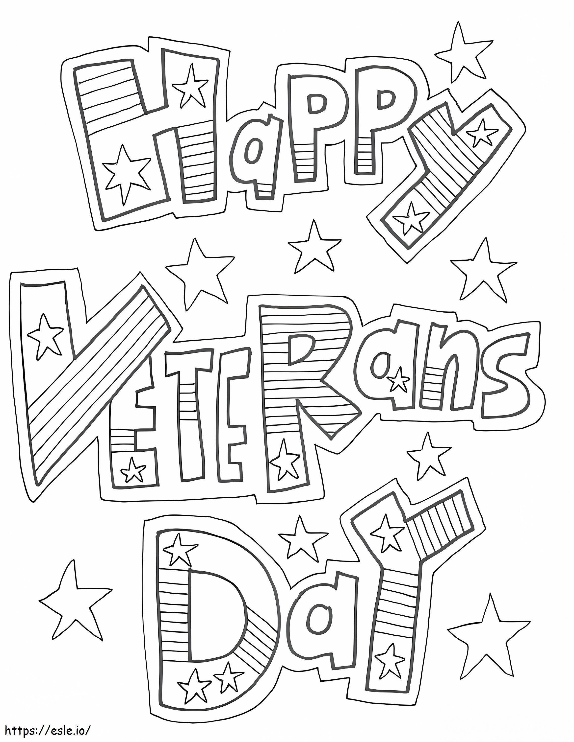 Happy Veterans Day 1 coloring page